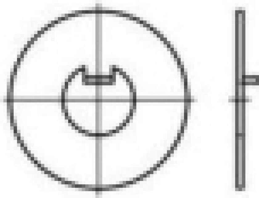 Underlægsskiver med indre næse 20 mm 36 mm Stål 50 stk TOOLCRAFT 107405