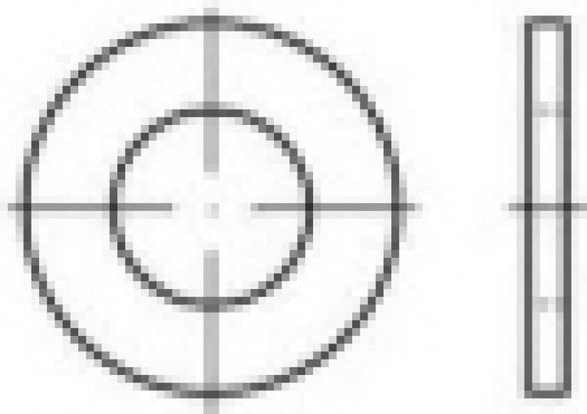 Underlægsskiver 8.4 mm 16 mm Stål verzinkt 100 stk TOOLCRAFT 105453