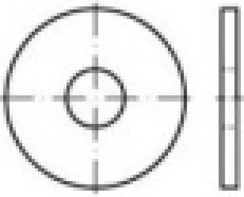 Underlægsskiver 30 mm 98 mm Stål 25 stk TOOLCRAFT 107024