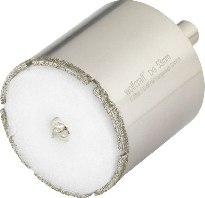 wolfcraft GmbH 5931000, Drill, Hullsag, Høyrehåndsrotasjon, 6,8 cm, Porselen, Fine stoneware, Marmor, Glazed tile, Granitt, Keramisk, 1 cm