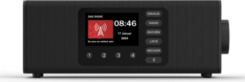 Digitalradio DR2002BT, FM/DAB/DAB+/Bluetooth® RX, Radiowecker, Stereo, SW (00054298)