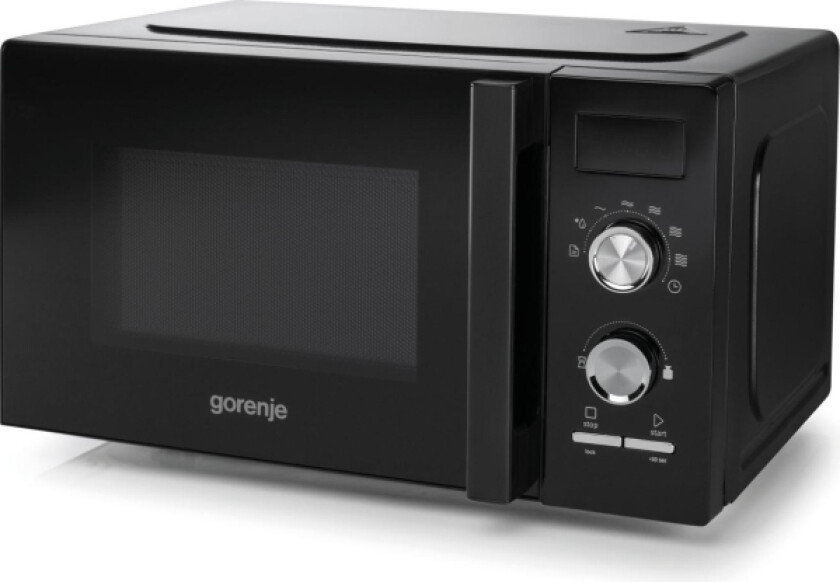 MO20A3BH, Benkeplate, Kombinasjon mikrobølge, 20 l, 800 W, Knapper, Sort