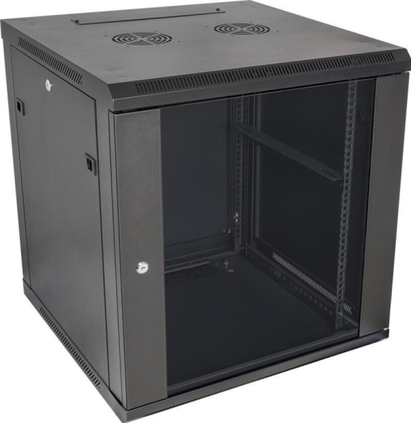 skap RACK hengende skap 19 tommer 12U 600x450x637 CCSW-0604-12U