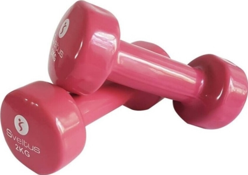 Dumbbells vinyl SVELTUS Epoxy 1182 2x2kg Pink