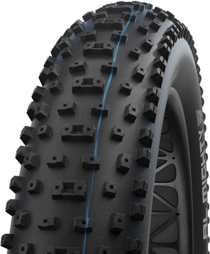 SCHWALBE Al Mighty EVO Folding tire (120-559) Black, ADDIX SpeedGrip, Hookless:Compatible, Super Ground, PSI