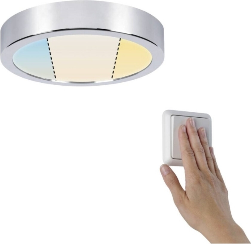 Aviar, Rund, Tak, Kromfarget, Hjem, Kontor, Plast, IP44