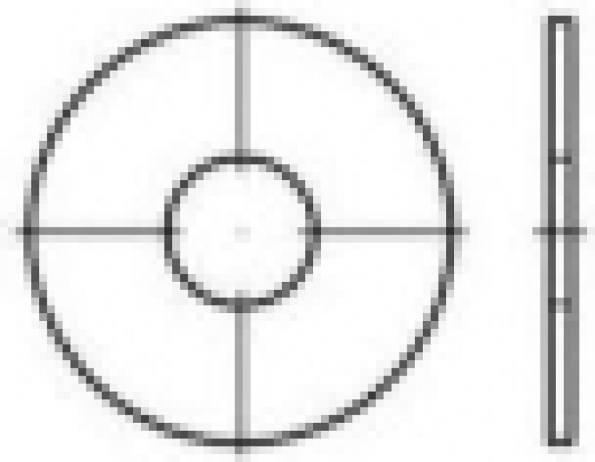 Bilde av Fenderskiver 12.5 mm 40 mm Stål Galvaniseret 200 stk TOOLCRAFT 159288