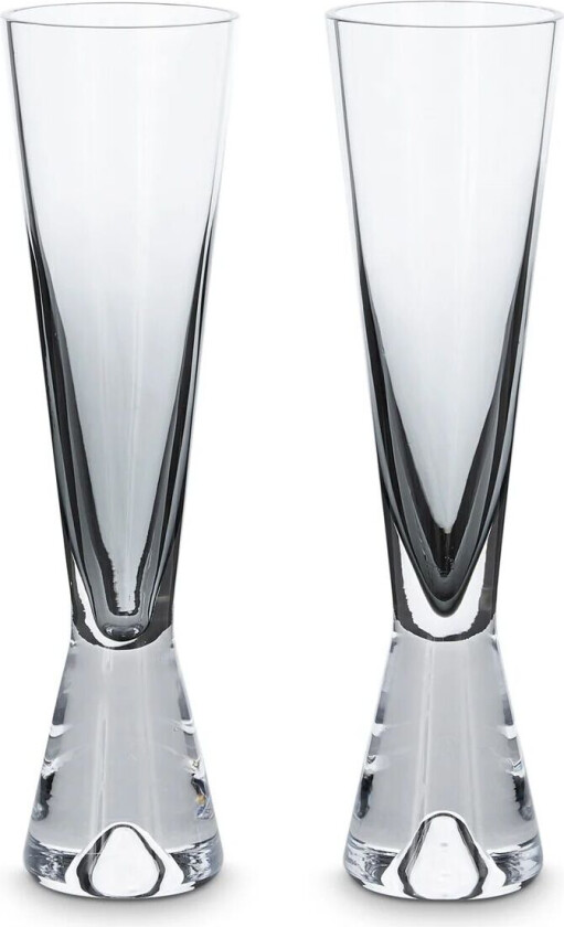 Tank champagneglass 2-stk. Svart