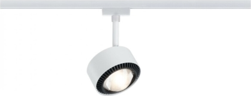 Aldan, Spotlight på skinne, LED, 8 W, 2700 K, 370 lm, Sort, Hvit