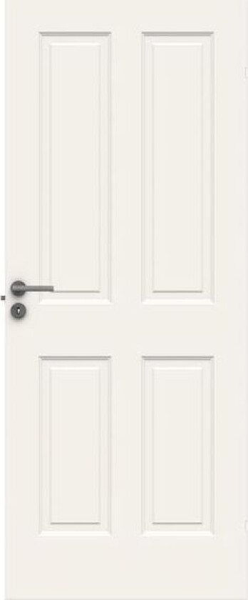 Dørblad Style 04 8x20 Hvitmalt Formpresset