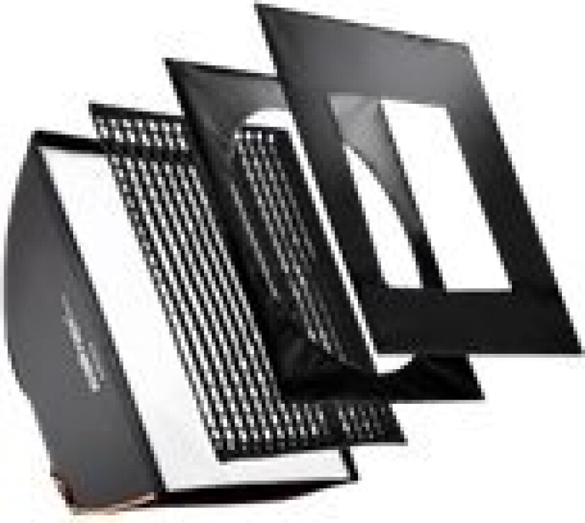 Pro Softbox PLUS Orange Line - Firkantet mykboks - bomull, PVC-plast, PET-aluminium - 40 cm x 40 cm