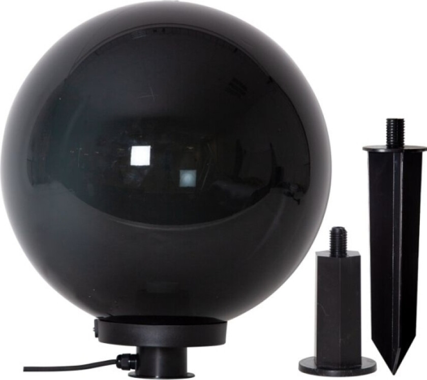 Monterollo Smoke, Gulvlys, Sort, Plast, IP44, Hage, II