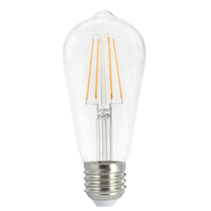 Filament LED Edison lyspære Klar-dimbar-4-filament E27-5W