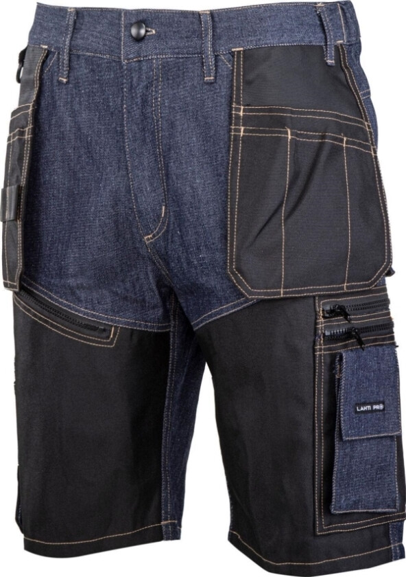 Lahti Pro JEANS KORTE SHORTS. BLÅ MED FORSTERKNING, "2XL", CE, LAHTI