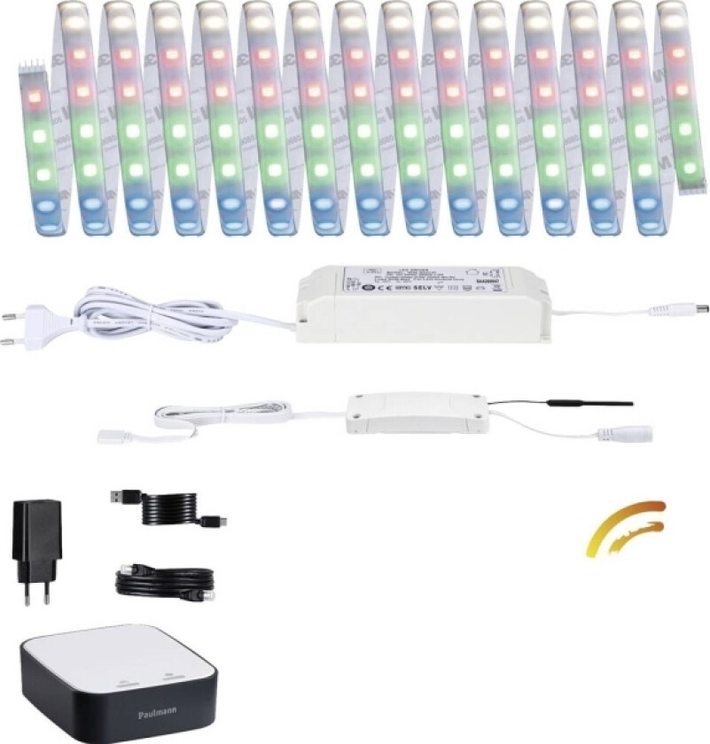 5179 smik Gateway + MaxLED500 RGBW Paulmann Home Pakke Smart Home System 40 W RGBW Sølv