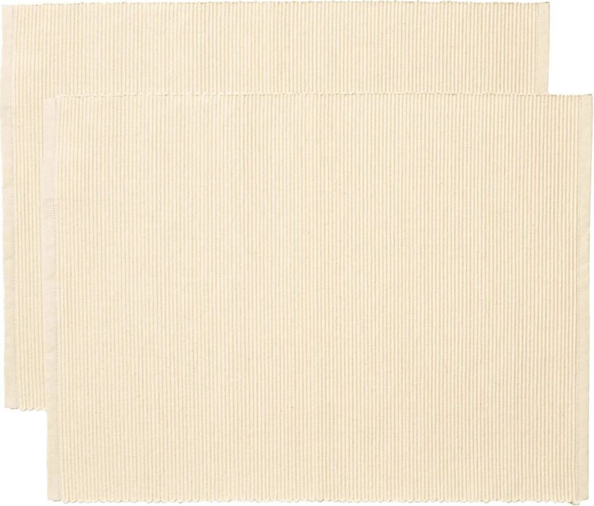 Linum Uni spisebrikke 35 x 46 cm 2-pakning Kremete beige