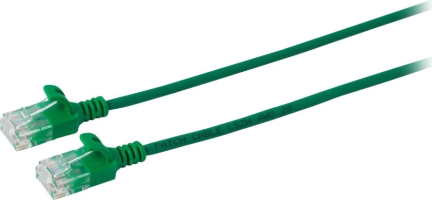 MicroConnect - Nettverkskabel - RJ-45 (hann) til RJ-45 (hann) - 1.5 m - 3.6 mm - UTP - CAT 6a - halogenfri, uten hindringer, flertrådet - grønn