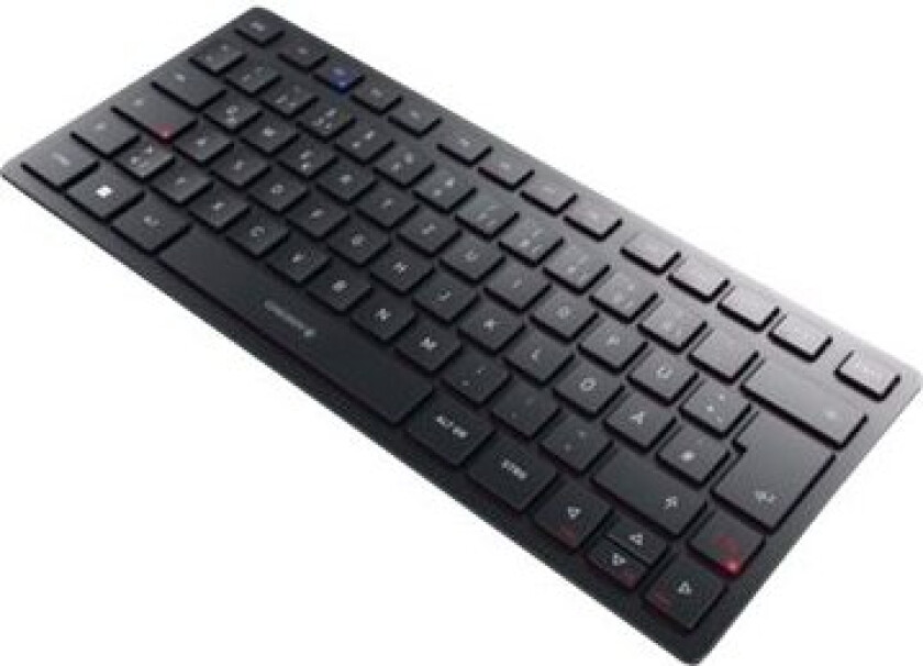 Cherry Kw 9200 Mini - Tastatur - Trådløs - 2.4 Ghz, Bluetooth 5.0 - Azerty - Fransk - Tastsvitsj: Cherry Sx - Svart