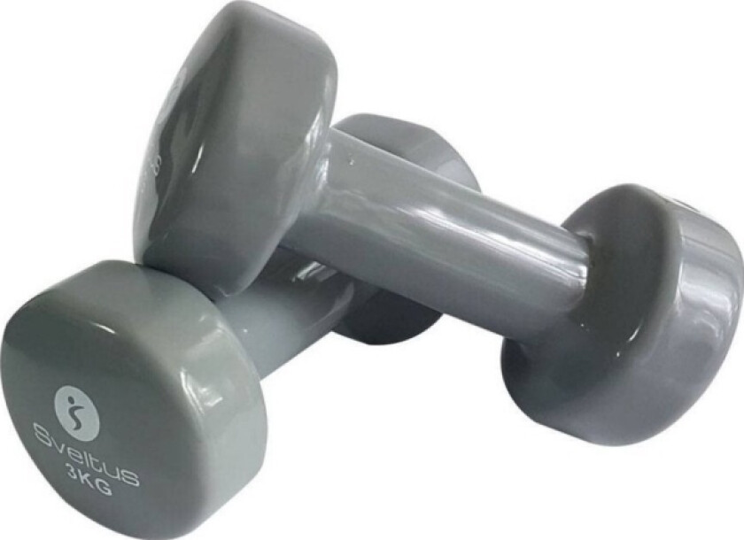 Dumbbell vinylase. SVELTUS Epoksidase 1183 2x3kg Pilkas