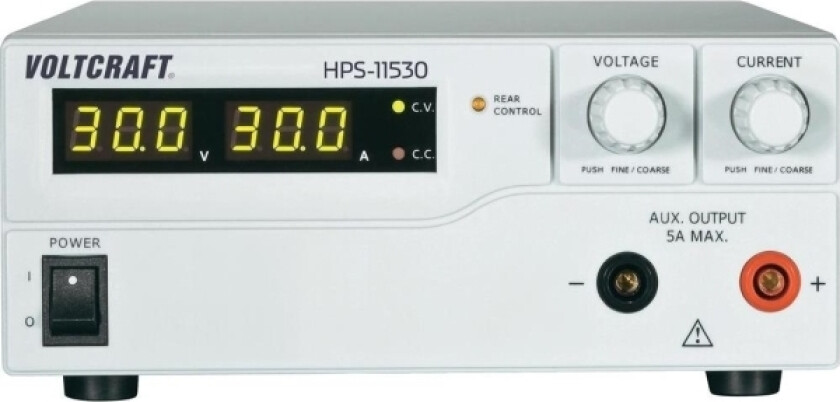Voltcraft laboratoriestrømforsyning, justerbar HPS-11530 1 - 15 V/DC 0 - 30 A 450 W 1 x Fjernkontroll (HPS-11530)