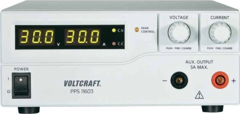 Voltcraft laboratoriestrømforsyning, justerbar PPS-11603 1 - 60 V/DC 0 - 2,5 A 160 W 2 x USB, fjernprogram (PPS-11603)