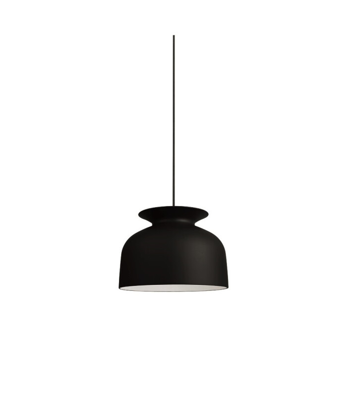 Ronde taklampe stor charcoal black (svart)