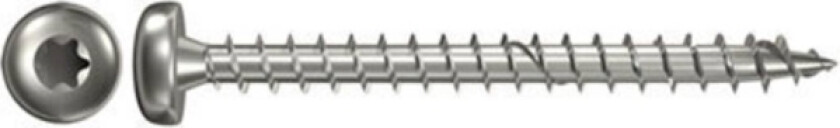 Fischertechnik Fischer 657375 Spånpladeskruer 4.5 mm 35 mm Invendig sekskant, Indvendig multitand, TX, Torx, T-profil Rustfrit stål V2A korrosionsbestandig 100 stk