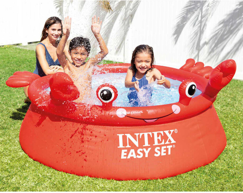 Oppblåsbart basseng Happy Crab Easy Set 183x51 cm