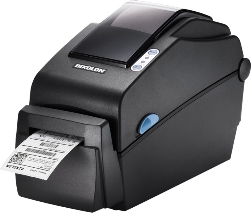 SLP-DX220 - Etikettskriver - direktetermisk - Rull (6 cm) - 203 dpi - inntil 152 mm/sek - USB, LAN, seriell - mørk grå