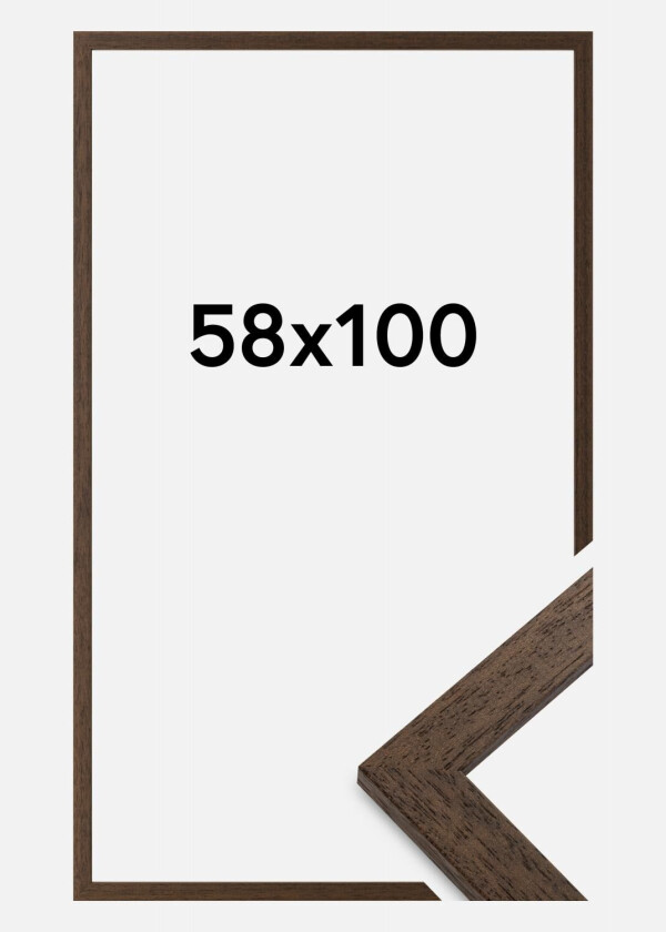 Ramme Brown Wood 58x100 Cm