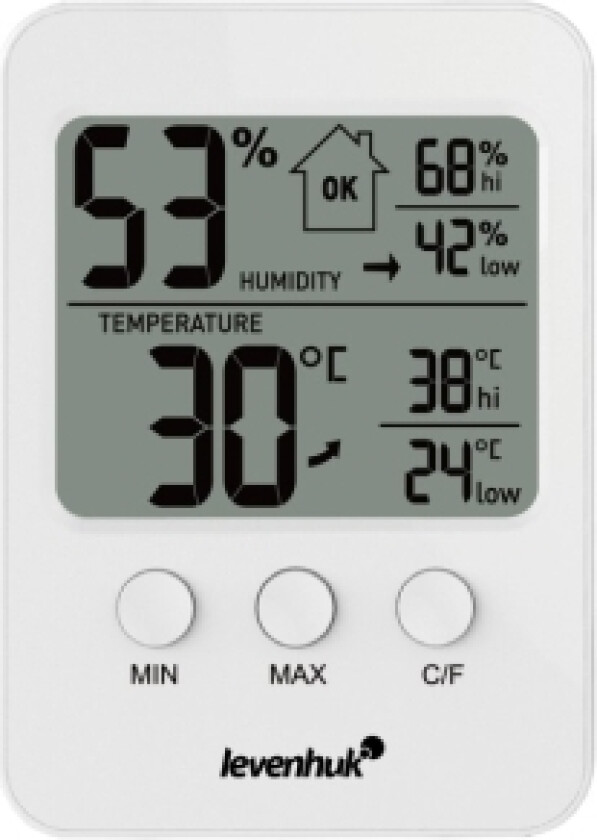 værstasjon  Wezzer BASE L30 termohygrometer, hvit