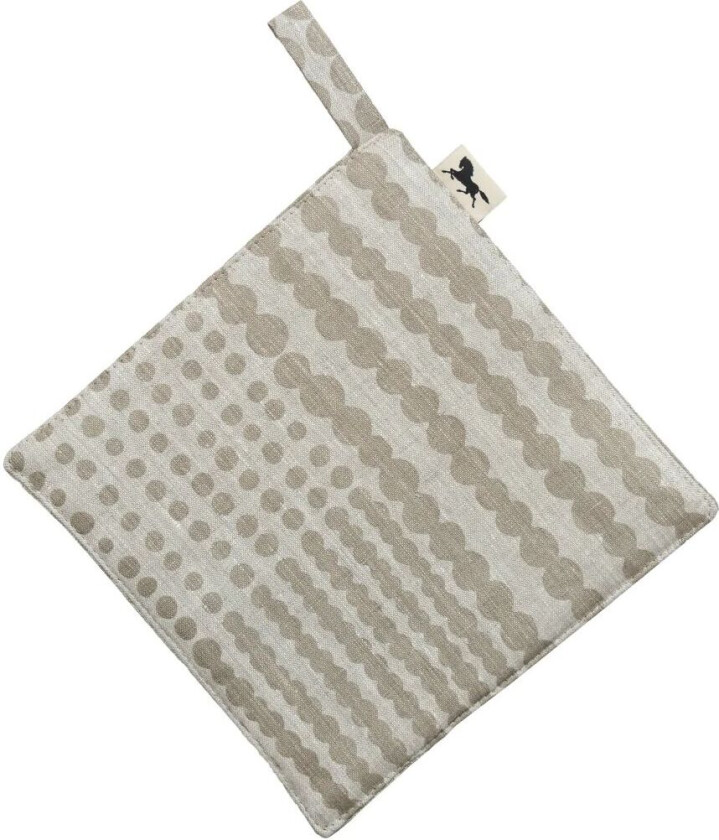 Pricktyg grytelapp 23 x 23 cm Natur-taupe