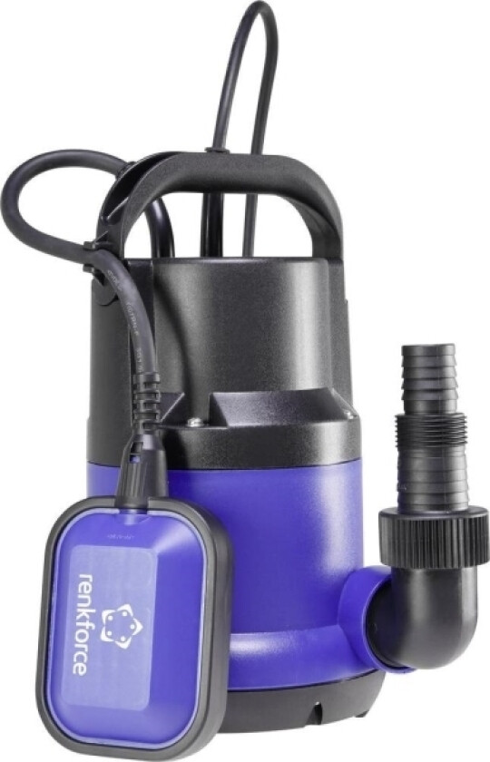 Renkforce klart vann nedsenkbar pumpe med beskyttende kontaktplugg 1519492 6000 l/t 5 m (1519492)