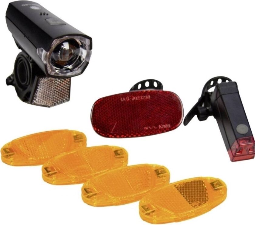 FISCHER SYKKEL 85345 Reflektor LED (RGB) Batteridrevet Sort