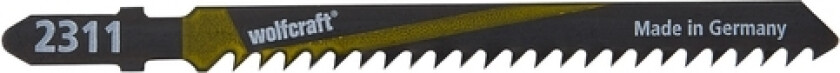 wolfcraft GmbH 2311000, Stikksagblad, Sponplate, Kryssfiner, Mykt tre, High Carbon Steel (HCS), 7,5 cm, 3 mm, 5 cm