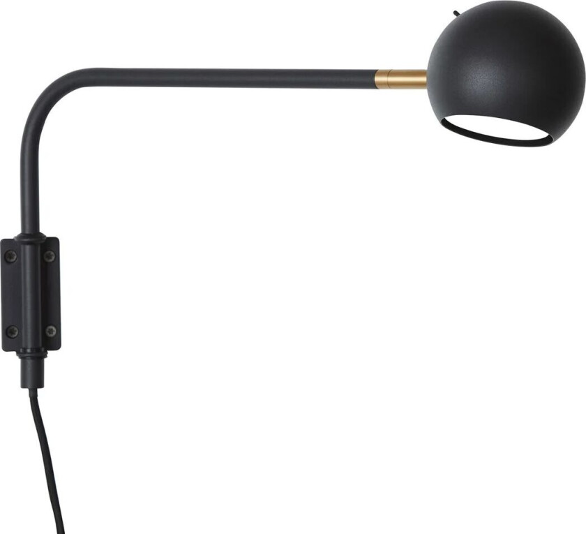 Yes! vegglampe Svart
