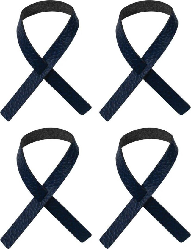 Lind DNA Loop serviettring 4-stk. Marineblå