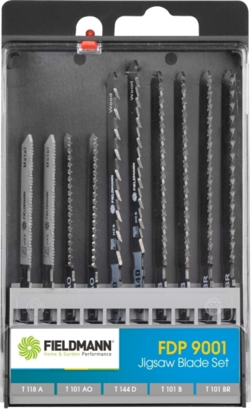 FDP 9001, Stikksagblad, Metall, Tre, Sort, Grå, 10 stykker