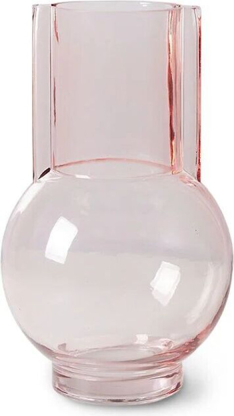 glassvase 23 cm pink