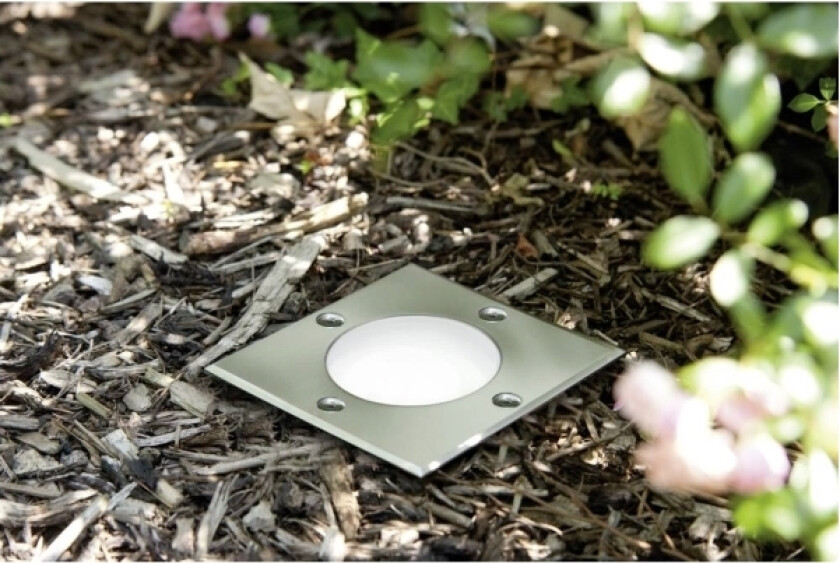 939.93, Utendørs bakkebelysning, Sort, Sølv, Metall, IP67, Hage, Gulvmontering