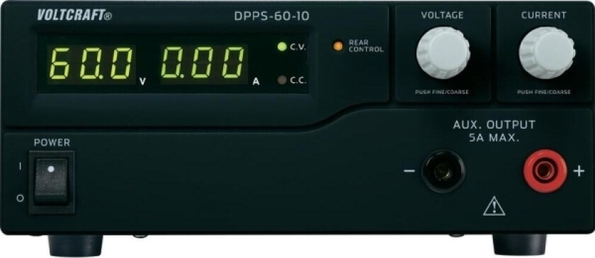 laboratoriestrømforsyning, justerbar DPPS-60-10 1 - 60 V/DC 0 - 10 A 600 W USB programmerbar Antall utganger 1 x (DPPS-60-10)