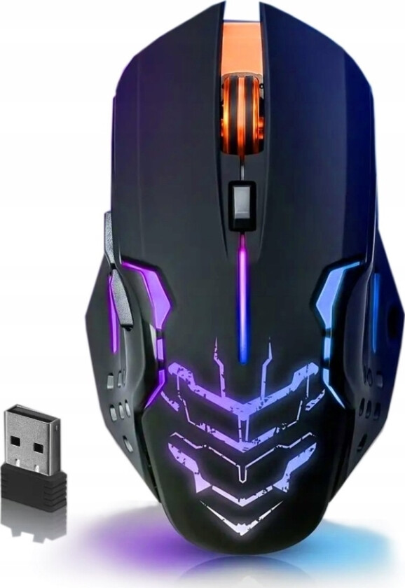 KATANA GM-511 wireless optical mouse 3200dpi black RGB ACUMULATOR 7 buttons Gaming clickless silent