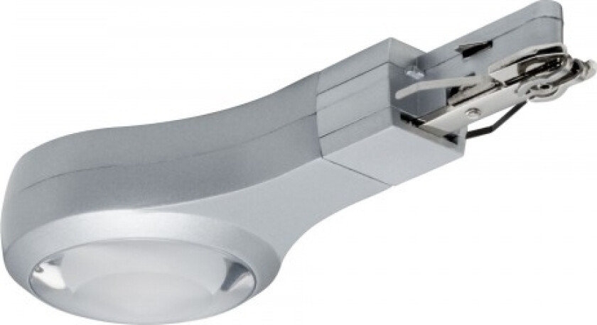 954.79, Spotlight på skinne, 1 ampuller, LED, 2700 K, 420 lm, Kromfarget