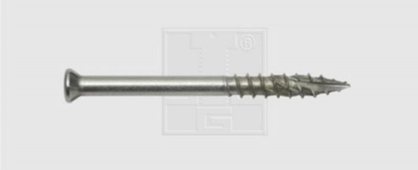 1812557010 Terrasseskruer 5.5 mm 70 mm T-profil Rustfrit stål A2 400 stk