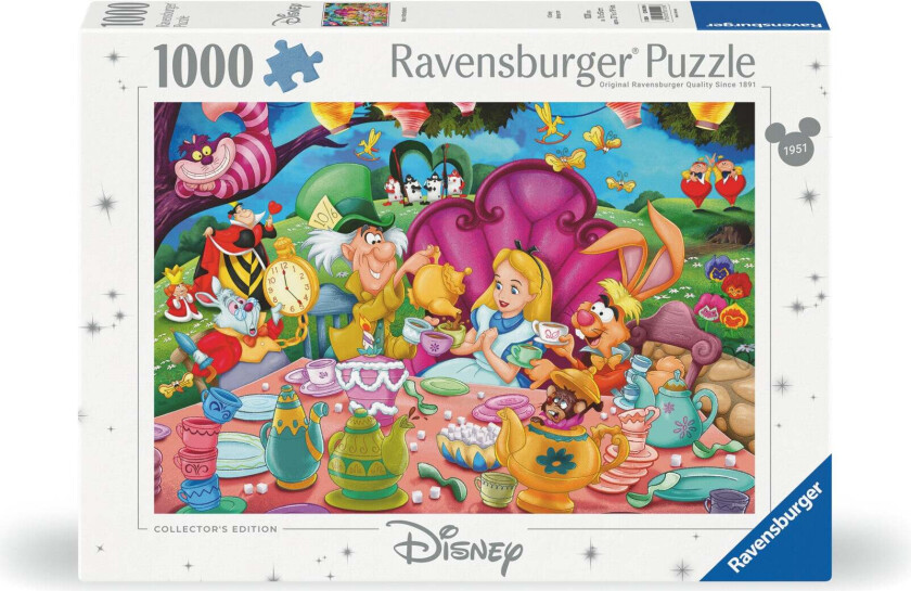 Puslespill 1000 Alice Eventyrland Ravensburger
