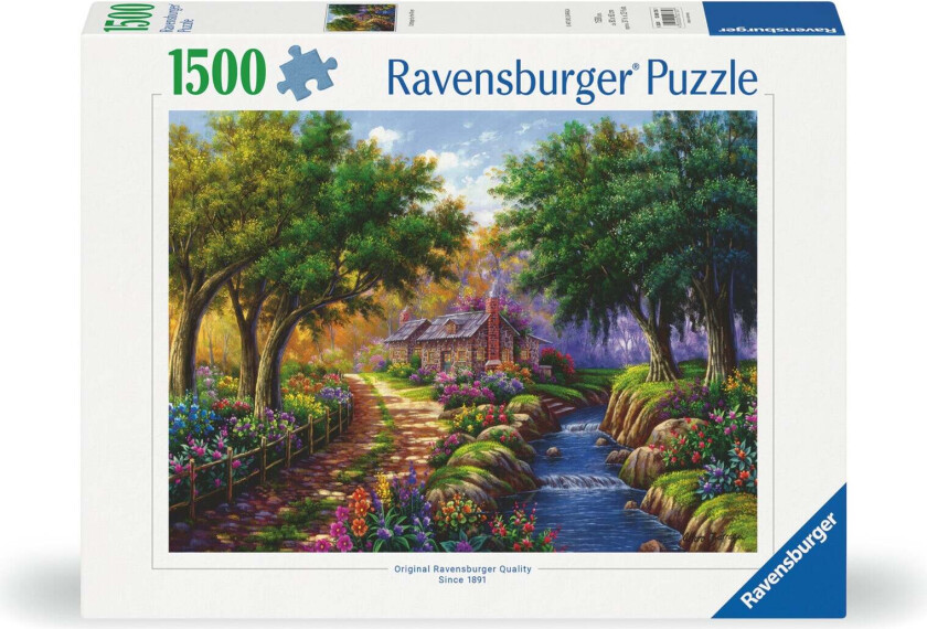 Puslespill 1500 Hytte Ved Elven Ravensburger