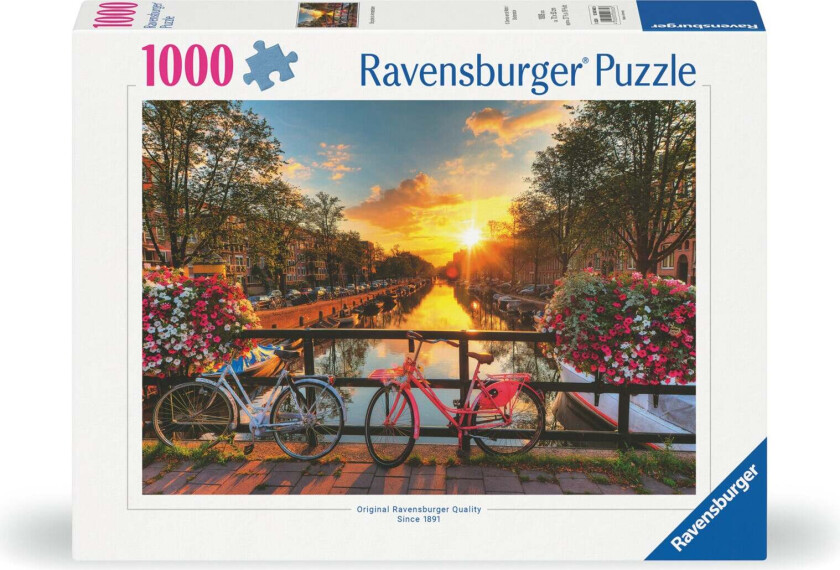 Puslespill 1000 Bikes In Amsterdam Ravensburger