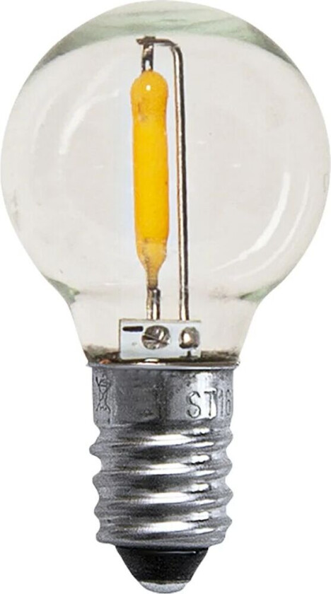 Lyskilde E10 LED globe 0,5 W 3-pakning Klar 