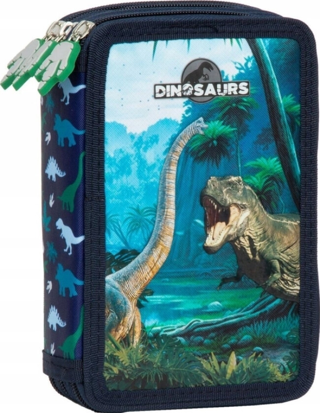 Tre-Roms Pennal Med Tilbehør Dinosaur 19
