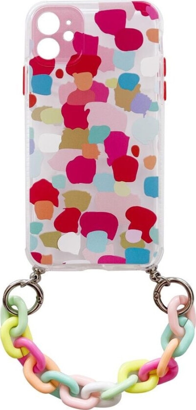 Color Chain Case Gel Fleksibel Case Med Chain Charm For Iphone Xs / Iphone X Multicolor